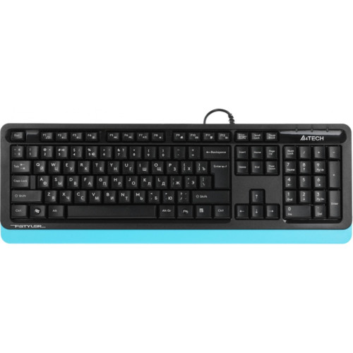 Клавиатура A4Tech Fstyler FK10 черный/синий USB (FK10 BLUE)