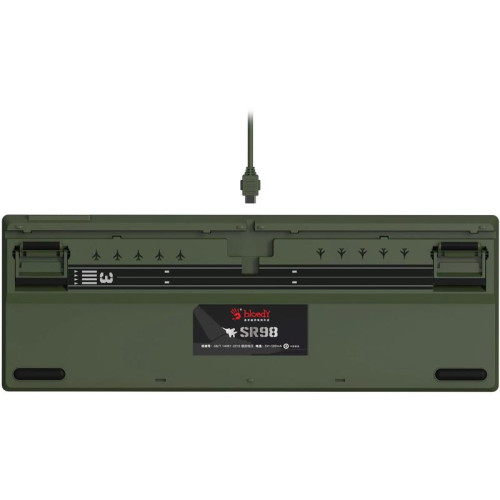 Клавиатура A4Tech Bloody S98 Aviator механическая зеленый USB for gamer LED (S98 AVIATOR)