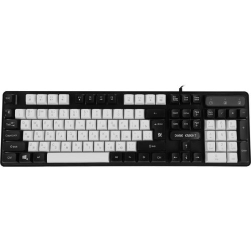 Клавиатура DEFENDER DARK KNIGHT GK-077 RU WH/BL 45078