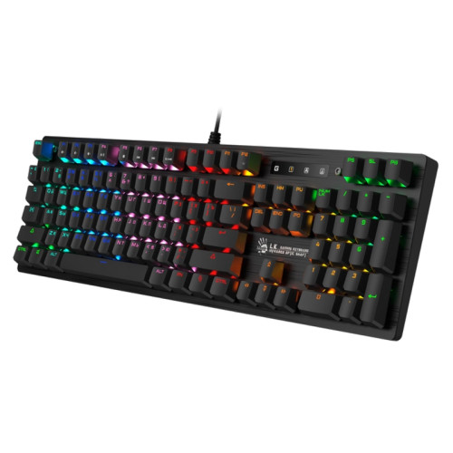 Клавиатура A4Tech Bloody B820R Blue S механическая черный USB for gamer LED (B820R BLACK (BLUE SWITCH))