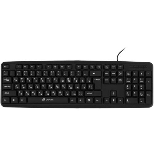 Клавиатура Oklick 180M черный USB (943626)