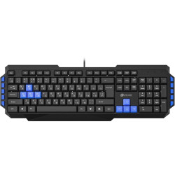 Клавиатура Oklick 750G FROST WAR черный/черный USB Multimedia for gamer (337452)