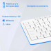 Клавиатура Oklick K225W белый USB беспроводная Multimedia (1875235) Клавиатура Oklick K225W белый USB беспроводная Multimedia (1875235)