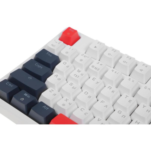 Клавиатура Acer OKW305 механическая белый USB Multimedia for gamer LED (ZL.KBDCC.01W)