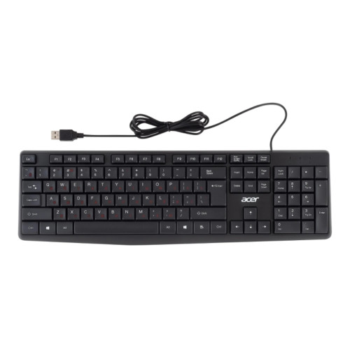 Клавиатура Acer OKW121 черный USB (ZL.KBDEE.00B)