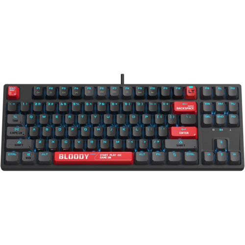 Клавиатура A4Tech Bloody AT87 Renegade механическая черный/зеленый USB for gamer LED (AT87)