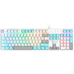 Клавиатура A4Tech Bloody S510R механическая белый USB for gamer LED (S510R USB ICY WHITE/BLMS RED)