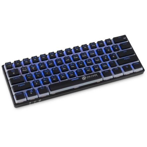 Клавиатура Oklick K763W механическая черный USB беспроводная BT/Radio Multimedia for gamer LED (1920548)
