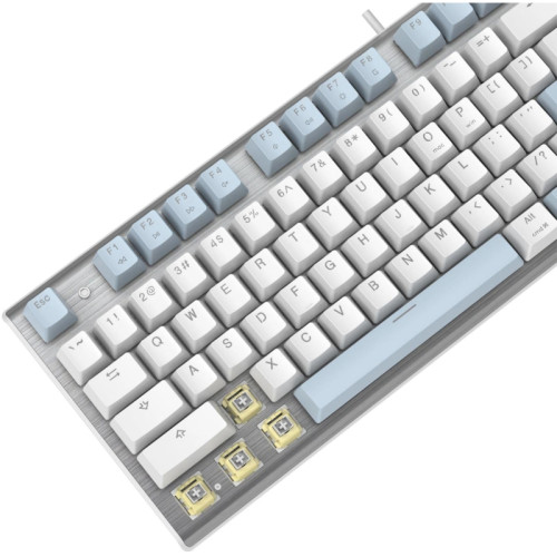 Клавиатура A4Tech Fstyler FS100 Neon механическая синий/белый USB for gamer LED (FS100) Клавиатура A4Tech Fstyler FS100 Neon механическая синий/белый USB for gamer LED (FS100)