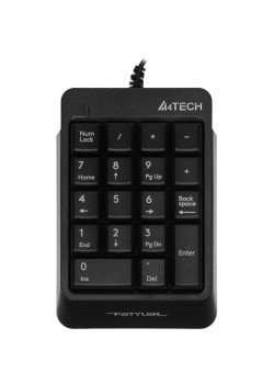 Числовой блок A4Tech Fstyler FK13P черный USB slim для ноутбука (FK13P BLACK)