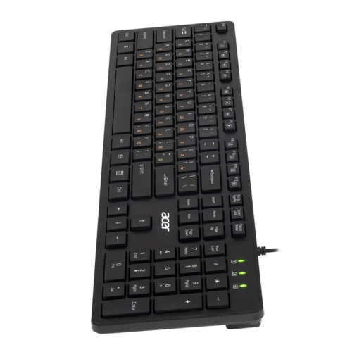 Клавиатура Acer OKW122 черный USB Multimedia (ZL.KBDEE.00C)
