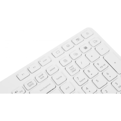 Клавиатура A4Tech Fstyler FBK27C AS белый USB беспроводная BT/Radio slim Multimedia (FBK27C AS)