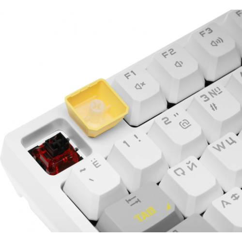 Клавиатура A4Tech Bloody S87 Energy механическая белый/желтый USB for gamer LED (S87 USB ENERGY WHITE)