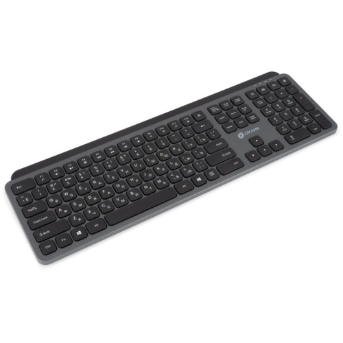Клавиатура Oklick K859W серый/черный USB беспроводная slim Multimedia (2002136)