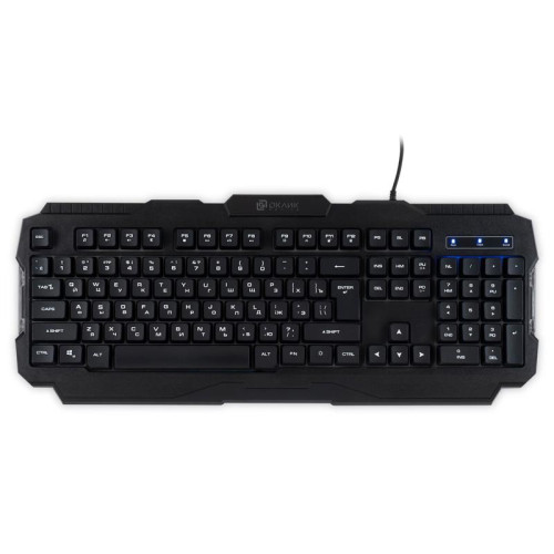 Клавиатура Oklick 757G HW2 черный USB for gamer (1790295)