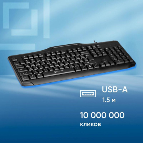 Клавиатура Oklick 170M черный USB (855272)