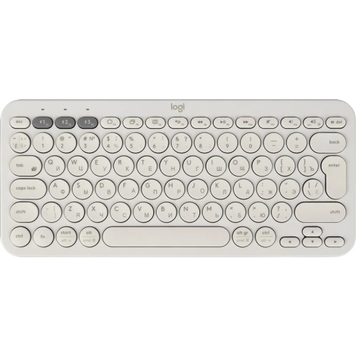 Клавиатура Logitech Keyboard K380 OFF-WHITE Wireless Bluetooth RTL, Multi-Device Клавиатура Logitech Keyboard K380 OFF-WHITE Wireless Bluetooth RTL, Multi-Device