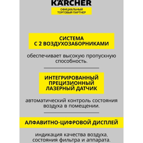 Воздухоочиститель/ Воздухоочиститель Karcher AF 20 24Вт серебристый (1.024-820.0)