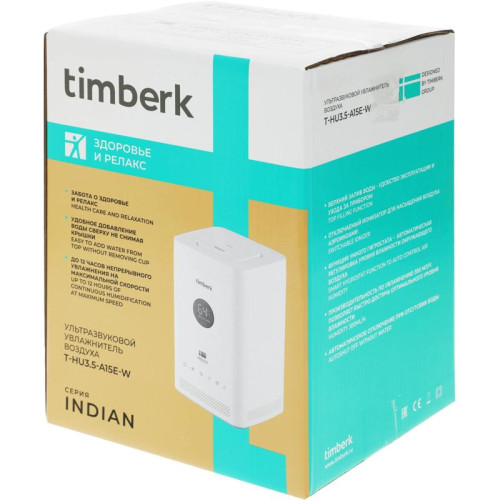 Увлажнитель воздуха/ Увлажнитель воздуха Timberk T-HU3.5-A15E-W 28Вт (ультразвуковой) белый