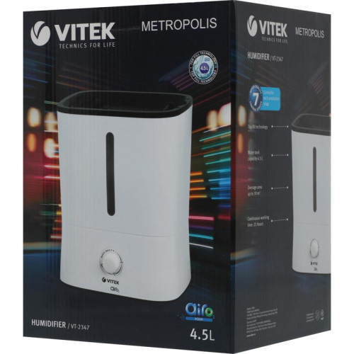 Увлажнитель воздуха/ Увлажнитель воздуха Vitek VT-2347 25Вт (ультразвуковой) белый
