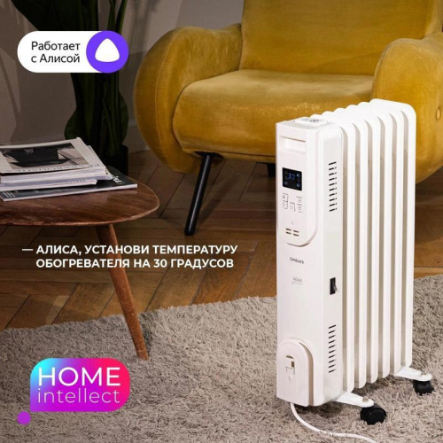 Радиатор масляный/ Радиатор масляный Timberk Home Intellect T-OR1507-F10E-WF 1500Вт белый