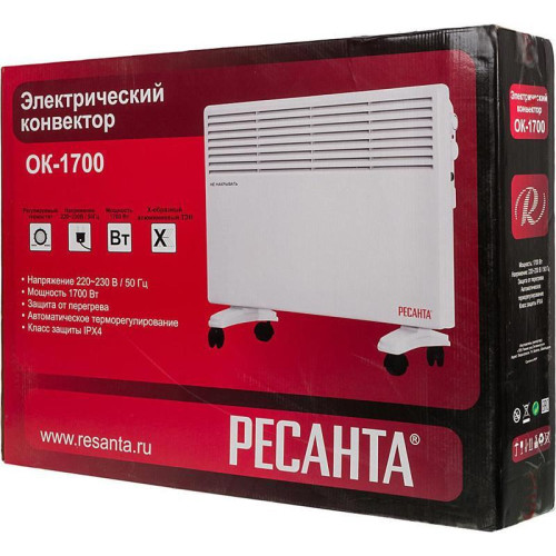 Конвектор/ Конвектор Ресанта ОК-1700 1700Вт белый Конвектор/ Конвектор Ресанта ОК-1700 1700Вт белый