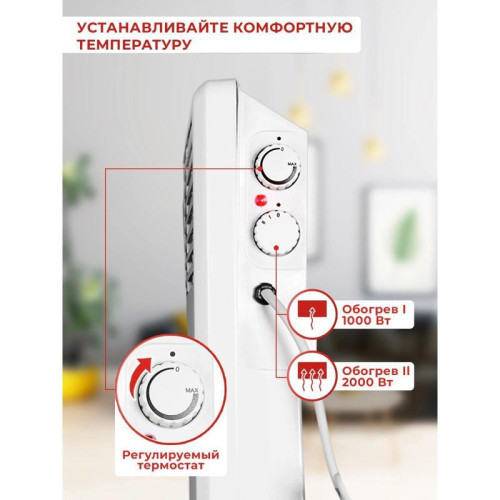 Конвектор/ Конвектор Ресанта ОК-2000СН 2000Вт белый