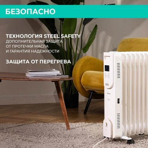 Радиатор масляный/ Радиатор масляный Timberk Home Intellect T-OR1507-F10E-WF 1500Вт белый