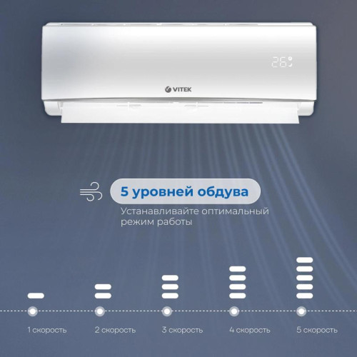 Сплит-система/ Сплит-система Vitek VT-2514 белый (внешний и  внутренний блоки - VT-2514/in VT-2514/out)