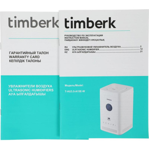 Увлажнитель воздуха/ Увлажнитель воздуха Timberk T-HU3.5-A15E-W 28Вт (ультразвуковой) белый