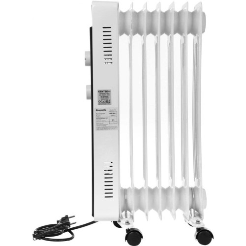 Радиатор масляный/ Радиатор масляный Centek CT-6222-7 1500Вт белый