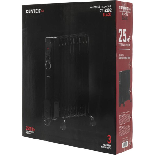 Радиатор масляный/ Радиатор масляный Centek CT-6202 2500Вт черный