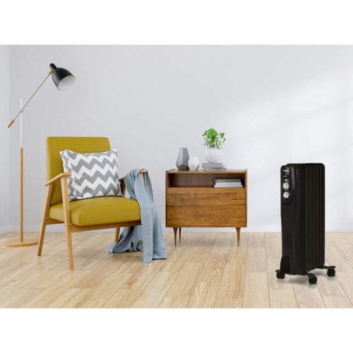 Радиатор масляный/ Радиатор масляный Ballu Classic Black BOH/CL-07BRN 1500Вт черный/серый