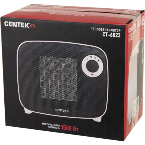 Тепловентилятор/ Тепловентилятор Centek CT-6023 1500Вт белый/черный