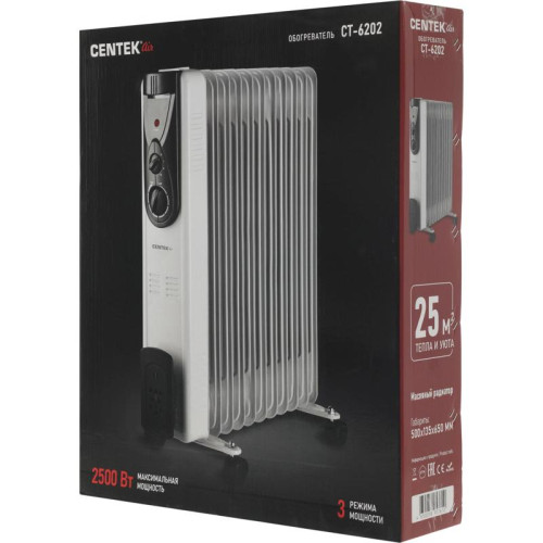 Радиатор масляный/ Радиатор масляный Centek CT-6202 2500Вт белый