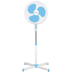 Вентилятор напольный/ Вентилятор напольный Scarlett SC-SF111B29 45Вт скоростей:3 белый/голубой