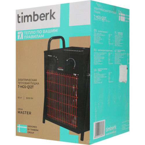Тепловая пушка электрическая/ Тепловая пушка электрическая Timberk Master T-HG5-Q12T 500Вт черный/красный