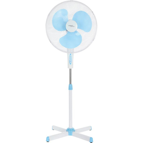 Вентилятор напольный/ Вентилятор напольный Scarlett SC-SF111B29 45Вт скоростей:3 белый/голубой