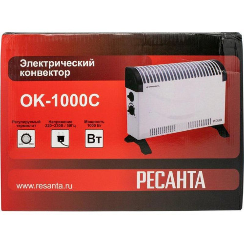 Конвектор/ Конвектор Ресанта ОК-1000С 1000Вт белый