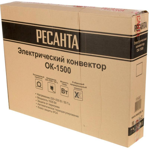 Конвектор/ Конвектор Ресанта ОК-1500 1500Вт белый Конвектор/ Конвектор Ресанта ОК-1500 1500Вт белый