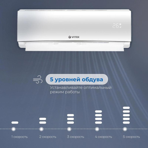 Сплит-система/ Сплит-система Vitek VT-2515 белый (внешний и  внутренний блоки - VT-2515/in VT-2515/out)
