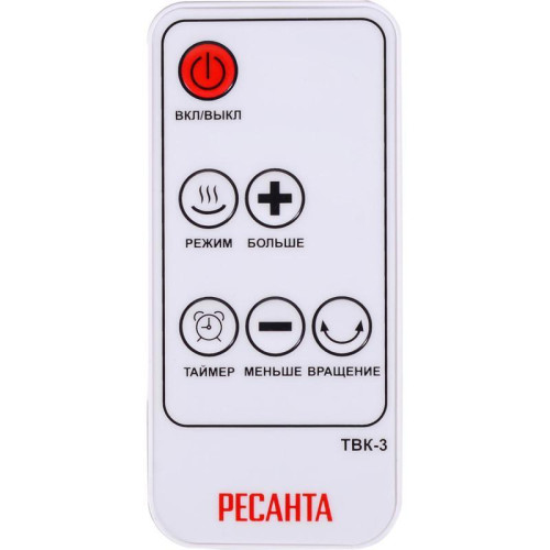 Тепловентилятор/ Тепловентилятор Ресанта ТВК-3 2000Вт серебристый/черный