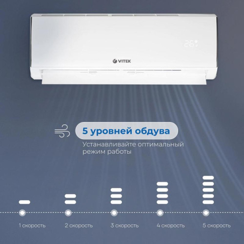 Сплит-система/ Сплит-система Vitek VT-2501 белый (внешний и  внутренний блоки - VT-2501/in VT-2501/out)