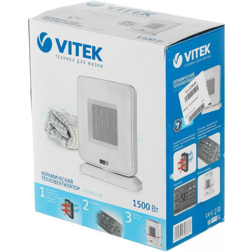 Тепловентилятор/ Тепловентилятор Vitek VT-2052 1500Вт белый