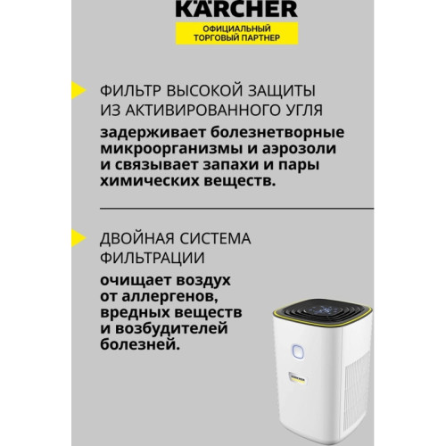 Воздухоочиститель/ Воздухоочиститель Karcher AF 20 24Вт серебристый (1.024-820.0)