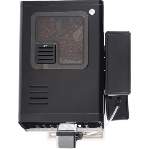 Кофемашина KORTING/ Кофемашина KORTING, автоматическая, сенсорное управление, сенсорный дисплей, давление 19 бар, капучинатор, емкость для молока (400 мл), кофемолка (150 г), 6 уровней помола, цвет черный