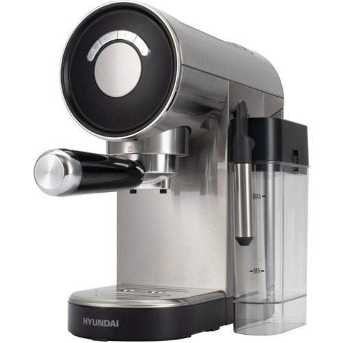 Кофеварка рожковая Hyundai HEM-4305 1350Вт серебристый/черный