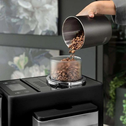 Кофемашина Delonghi Rivelia EXAM440.55.B 1450Вт серебристый/черный Кофемашина Delonghi Rivelia EXAM440.55.B 1450Вт серебристый/черный