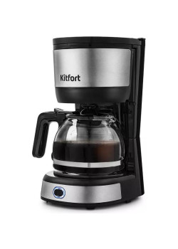 Кофеварка капельная Kitfort КТ-730 650Вт черный/нержавеющая сталь