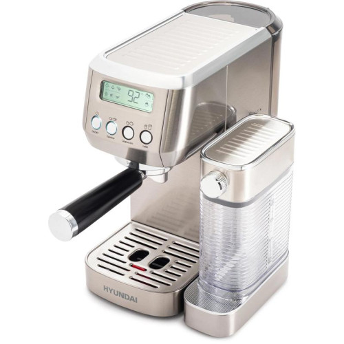 Кофеварка рожковая Hyundai HEM-9999 1350Вт серебристый